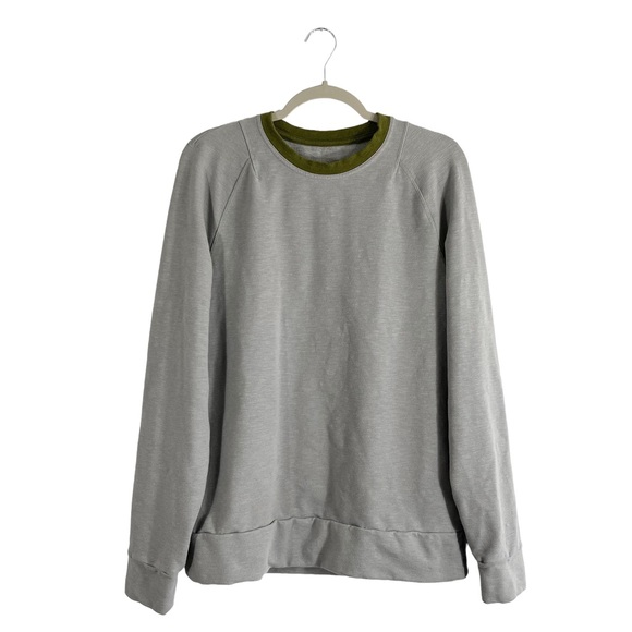 lululemon athletica Other - Lululemon Gray Sweatshirt Green Crewneck, Men’s Size M/L (no size tag)